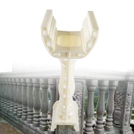 35.04" Roman Cement Railing Mold DIY Concrete Casting Mold Column Balcony Fence Balustrade for Garden Balcony Decor
