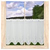 Sancia Modern Net Curtain with Plauener Lace Embroidery White /