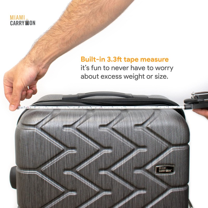 Mechanical Luggage Scale with Tape Measure, Up to 75 Pounds