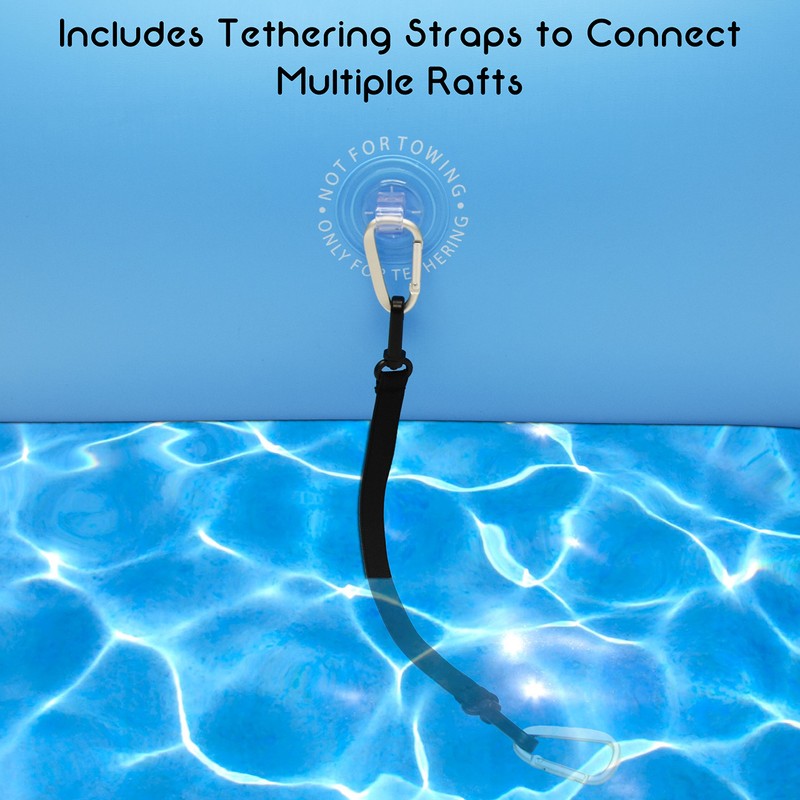 GoFloats Lazy Buoy Floating Lounge Chair with Cup Holders -