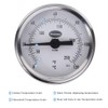 Clip on pipe thermometer - Radiator Balancing Thermometer for Hot