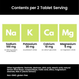 SaltStick Fastchews, Electrolyte Replacement Tablets for Rehydration, Exercise, Hiking & Sports Recovery, Bottle of 60 Tablets, Lemon-Lime Flavor