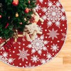 Christmas Tree Skirt Snowflake Large Xmas Tree Skirts Decoration 120