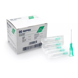 Nipro Aguja HiPodérmica Nipro 21gx32 Mm (1 1/4) Verde Caja 100u