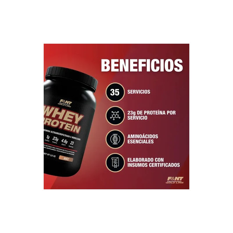 Whey Protein 1,750 Gr Alfa-lactoalbúmina Fnt Sabor Nuezavellana