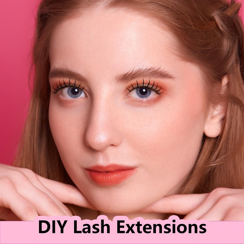 EMEDA Wet Look Eyelash Extensions, 0.07 mm, C Wave, 9