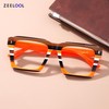Zeelool Stylish Square Blue Light Blocking Glasses for Men Computer