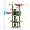 Hey-brother Cat Tree, 53 inch Cat Tower for Indoor Cats,