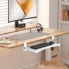 suptek Small Keyboard Tray Under Desk Pull Out with C