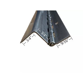 ABS 21" x 3/4" x 1 3/4" Stainless Steel Offset Piano Hinge 16 Gauge Boat RV Cargo