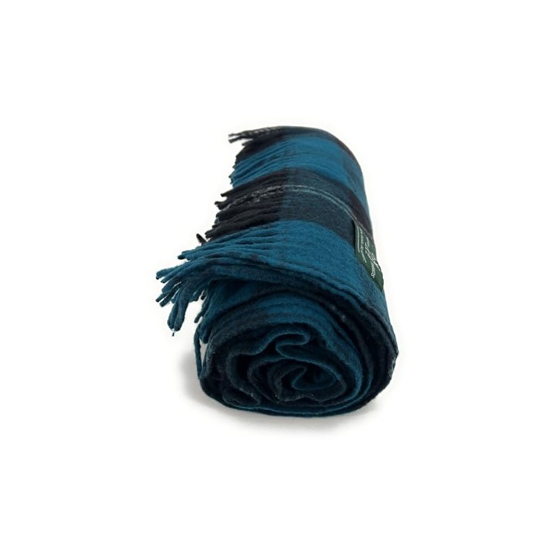 Tartan Travel Knee Throw Blanket 100% New Wool 172cm x