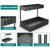 2 Pack Under Sink Organizer 2 Tier Sliding Cabinet Organizers