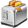 RAMJOY Sleek 2-Slice Toaster with Wide Slots and Seven Shade