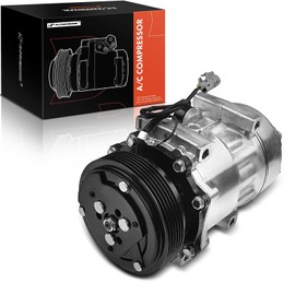 A-Premium A/C Compressor with Clutch Compatible with Dodge Dakota 1996-2002, Jeep Cherokee 1997-2001, TJ 1997-1999, Wrangler 1997-1999, 2.5L 4.0L, For 1-Pin Connector Only (Not 2-Pin)