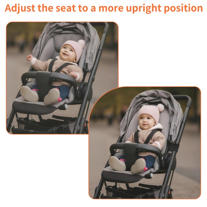 2 Pack Stroller Seat Adjustment Strap Universal Upright Stroller Seat