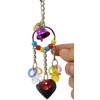 Bonka Bird Toys 1763 Heart Charm Bird Toy Parrot cage