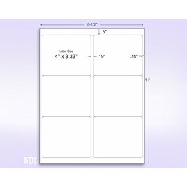 FBA Laser/Ink Jet Labels, for Bar Code, Asin #, Box Labels, Pallet Labels (50 Sheets 6 Up = 300 Labels)
