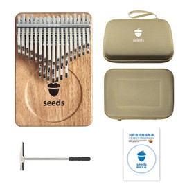 Seeds Kalimba 41 Keys, Advanced Thumb Piano C- Tuned, Chromatic -layered Finger Thumb Piano, Solid Wood Soundboard, Ethereal Tone with Sustained Resonance, Kalimba Thumb Piano for Adults Beginners