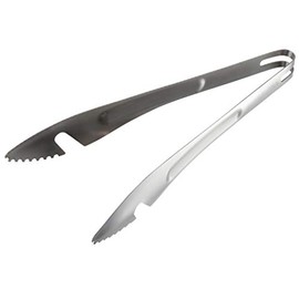 Captain Stag UG-3270 Outdoor BBQ Tongs, Easy to Grab, Skewer Tongs, Skewer Puller, No Tip, 9.4 inches (24 cm), Stainless Steel