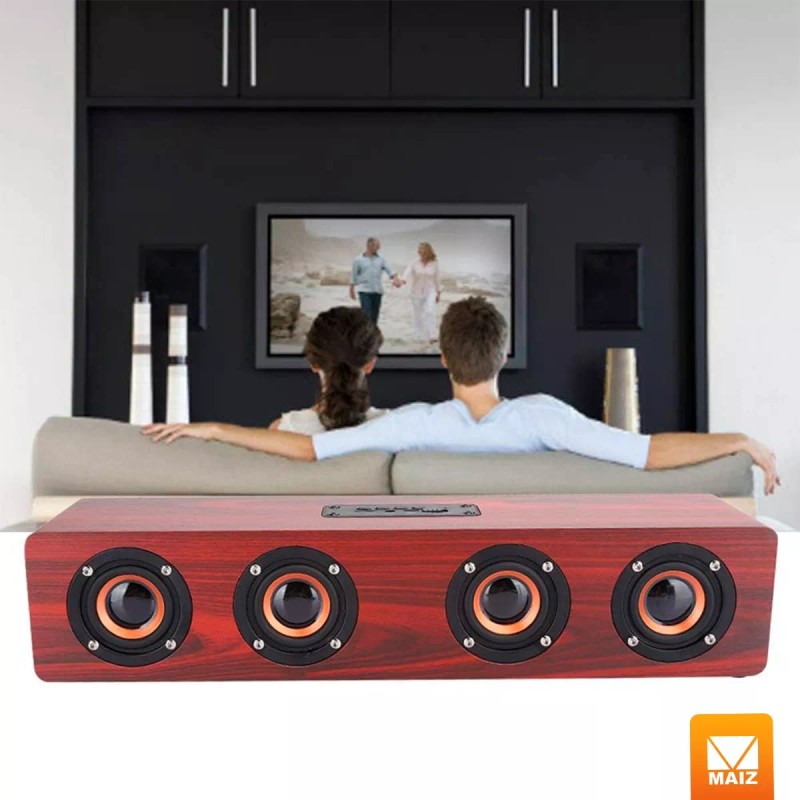 Maíz Bocina Bluetooth Barra Sonido Radio Recargable Usb Portatil