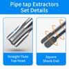 5-Piece NPT Pipe Tap Set, 1/8", 1/4", 3/8", 1/2", 3/4"