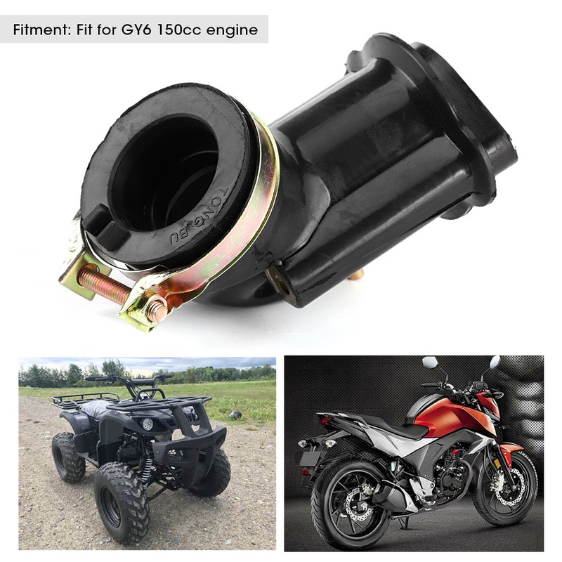 Carb Carburetor Air Intake Manifold Pipe Inlet Adapter Heighten 22/30mm