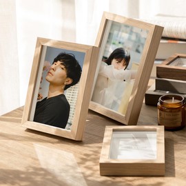 marysgift A4 Frame Wooden Photo Frames Picture Frames with Stand Tabletop or Wall Hanging A4 Poster Frame with Window (White Oak,A4)