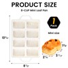 1 Pack Vinino Silicone Mini Loaf Pans Cake Bread Baking