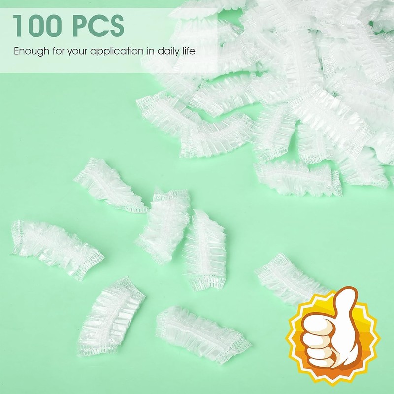 Aurooooa Disposable Ear Cap, 100 Pieces, Ear Cap, Ear Cover,