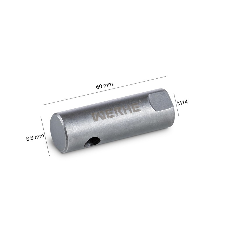 WERHE Adapter M14 for Earth Auger - Hardened Steel with