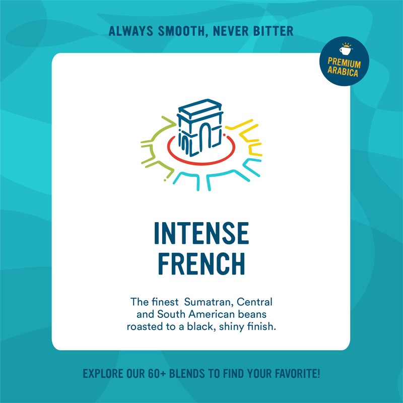 Cameron's Coffee Roasted Whole Bean Coffee, Intense French, 28 Ounce