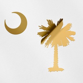Transparent Decal Stickers of Palmetto Tree Moon Stencil (Metallic Gold) Premium Waterproof Vinyl Decal Stickers for Laptop Phone Accessory Helmet Car Window Mug Tuber Cup Door USCSKUS0a4210GO072022