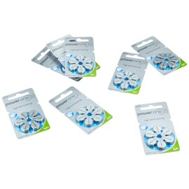 PowerOne Zinc Air Hearing Aid Batteries (Blue) Size 675 Pack of 60
