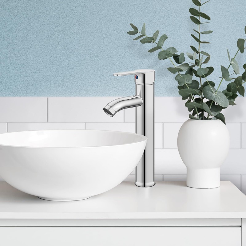 gotonovo Vessel Sink Faucet Modern Bathroom Faucet 1 Hole Deck