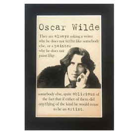 Oscar Wilde Print - Writer - A4 Mount Framed Parchment