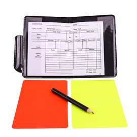 RICISUNG Soccer Referee Cards Referee Supplies Warning Cards Soccer Cards Yellow Cards Red and Yellow Cards Record Paper 5 Sheets 1 Pencil