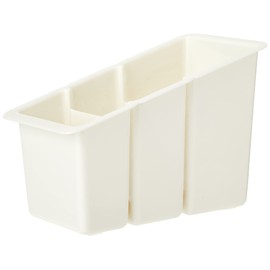 Delfinware Plastic Cutlery Box, Cream, 19 x 10.5 x 13 cm