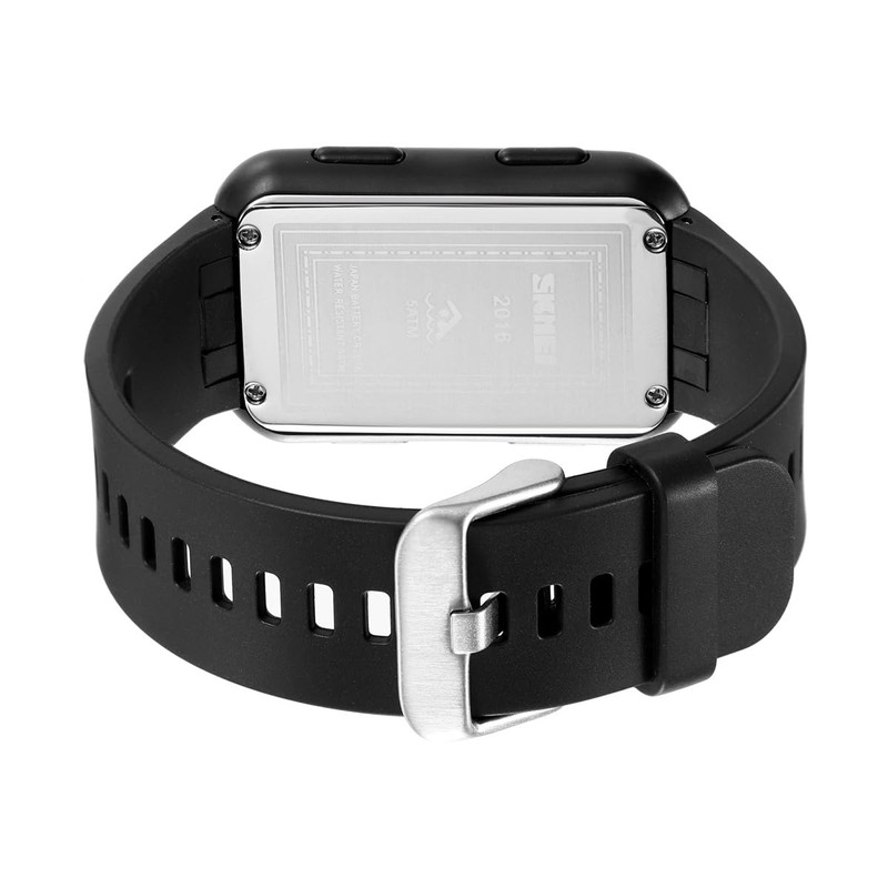 Extra Large Numbers Black Watch for Men, Waterproof Mens Digital