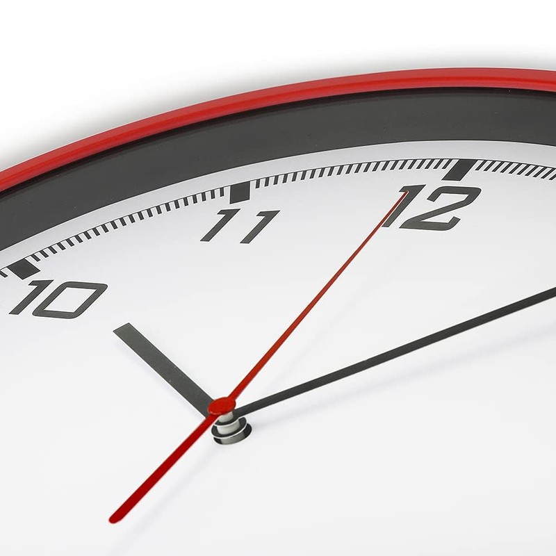 MPM Quality Analogue wall clock - high-quality plastic frame, quartz