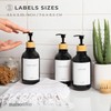 Etiquetas impermeables MaisoNovo para botellas, diseño moderno - Paquete mixto