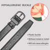 Gleecosy Nickel and Metal Free Hypoallergenic Leather Tsa Approved Belt