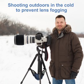 Lens Warmer - Lens Dew Heater with Temperature Control, Tau Remover, Lens Heater Warmer, Anti Dew Moisture Fog Camera Telescope, USB Lens Demisting Heater with Temperature Controller