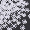 QUARKZMAN Pack of 200 Tiny Glitter Christmas Snowflakes ABS Pearl-Like