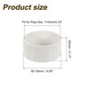 sourcing map 2Pcs PVC Pipe End Cap Fitting, 4.3" Furniture