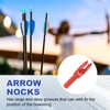 PATIKIL Archery Arrows Nocks 4.2mm, 12 Pack Plastic Insert Arrow