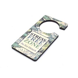 Stress Free Zone Do Not Disturb Plywood Room Door Sign Home Beauty Salon Therapy Treatment