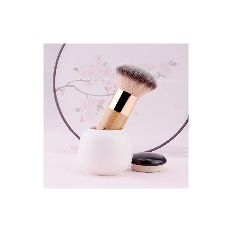 Anne Giverny Brocha Maquillaje Base Bronceador Polvo Suelto Acabado Rubor