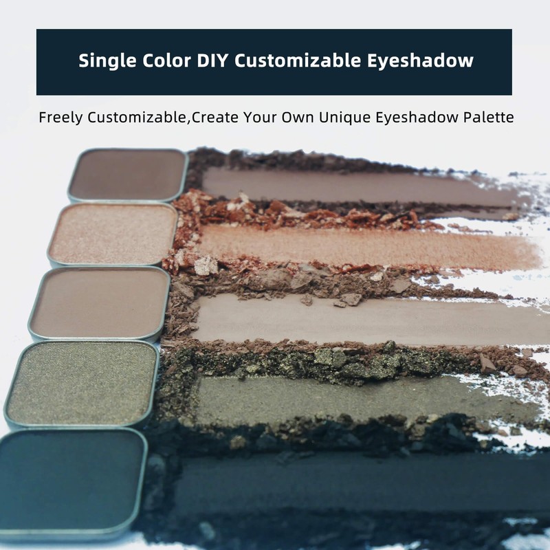 Fillwie Magnetic Single Matte Eyeshadow with Metal Pan, Eyeliner Powder