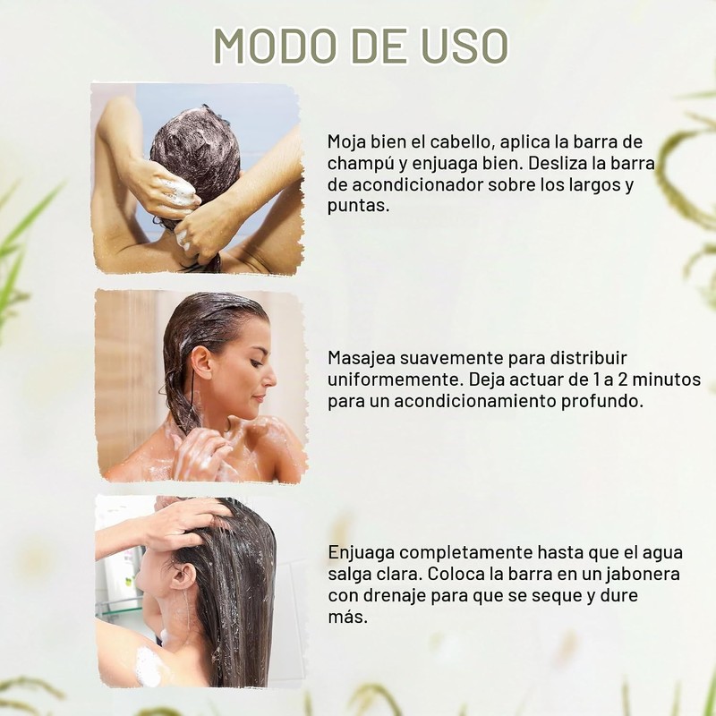 Herbishh Acondicionador Sólido de Agua de Arroz para Cabello 3.53