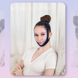 Face lifting band, double chin compression massage care, nasolabial folds, sagging cheeks, chin fat, chin band massage / 얼굴 리프팅밴드 이중턱 압박 마사지 관리 팔자주름 볼처짐 턱살 턱밴드 마사지